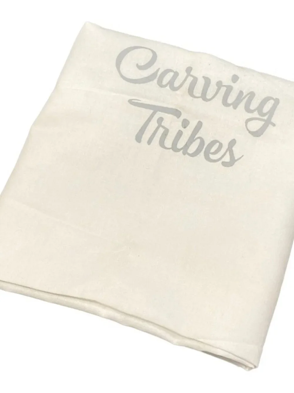 Carving Tribes Gold Brown Leather Suede Tote Bag